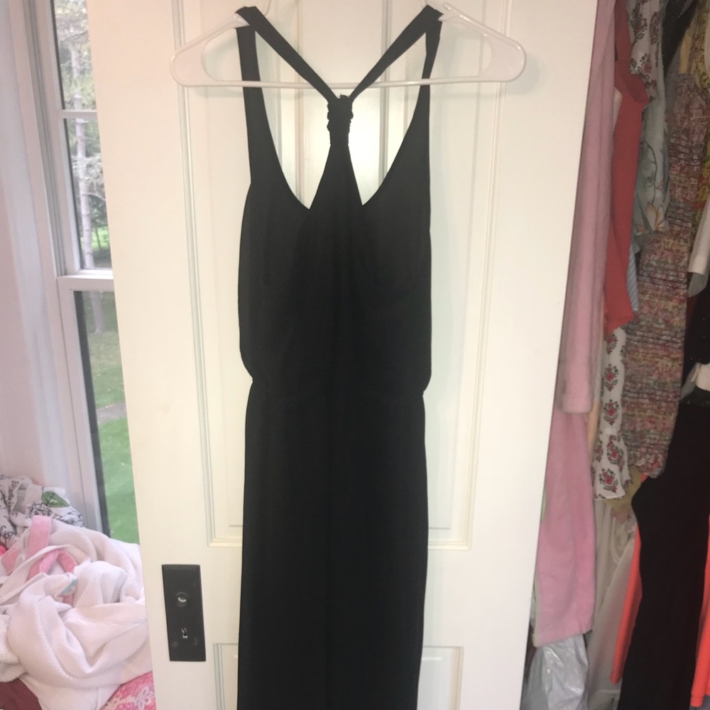 Long chiffon maxi dress